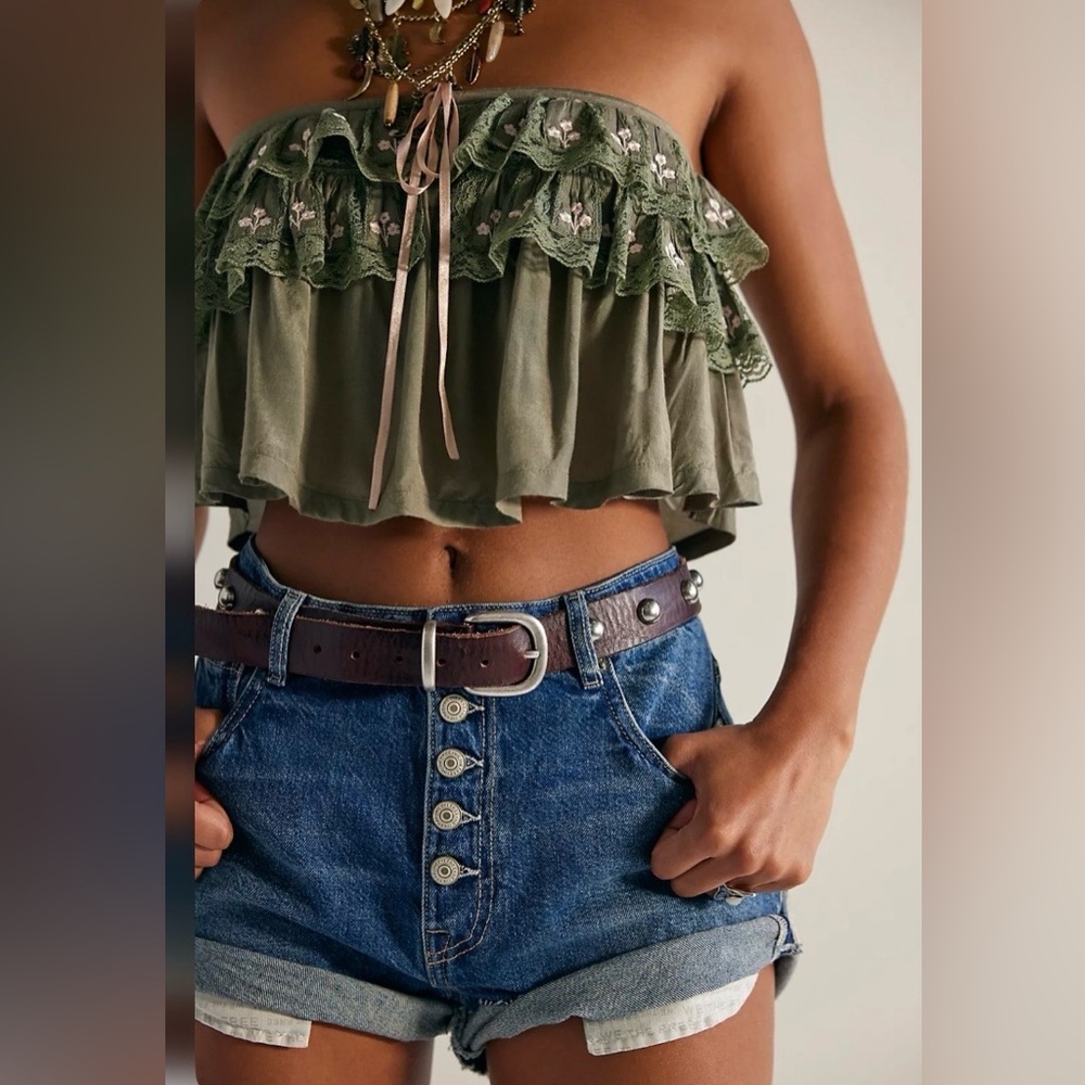 ▪️NWT We The Free Angelika Denim Mid-Thigh Shorts